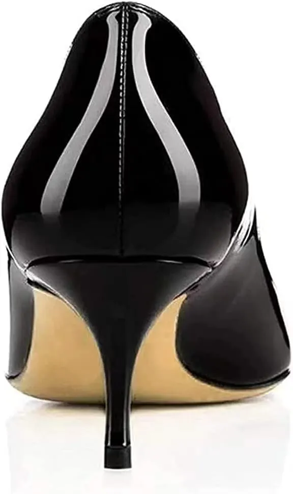 Axellion Women's 2.5IN High Heels Stiletto Pumps Pointed Toe Dress Wedding Shoes, Comfortable & Elegant for Work, Prom, and Evening Events