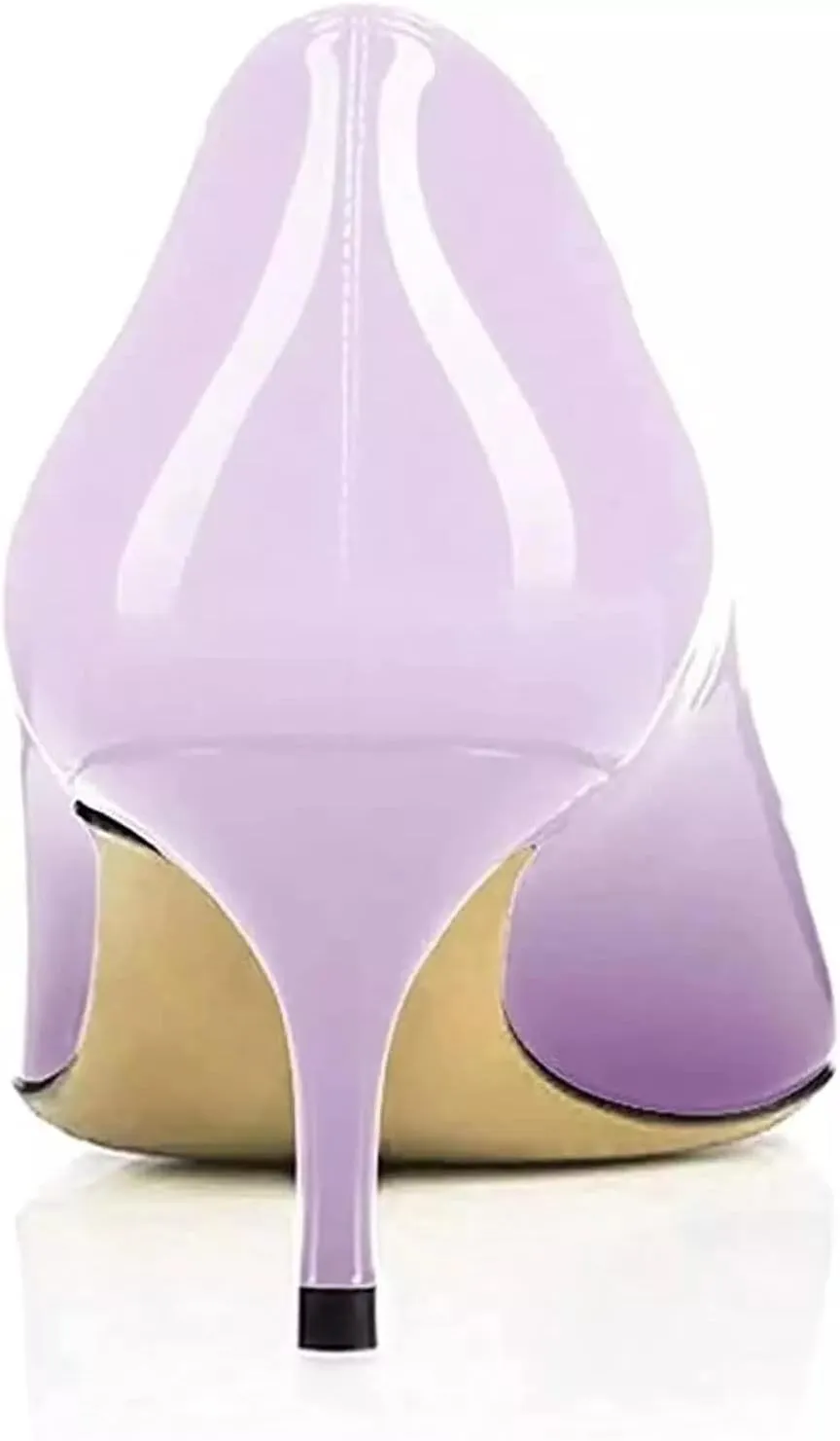 Axellion Women's 2.5IN High Heels Stiletto Pumps Pointed Toe Dress Wedding Shoes, Comfortable & Elegant for Work, Prom, and Evening Events