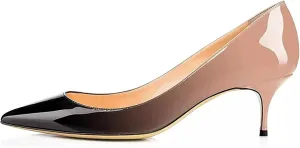 Axellion Women's 2.5IN High Heels Stiletto Pumps Pointed Toe Dress Wedding Shoes, Comfortable & Elegant for Work, Prom, and Evening Events