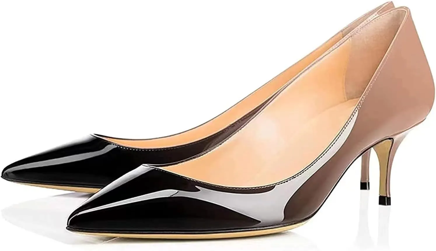 Axellion Women's 2.5IN High Heels Stiletto Pumps Pointed Toe Dress Wedding Shoes, Comfortable & Elegant for Work, Prom, and Evening Events