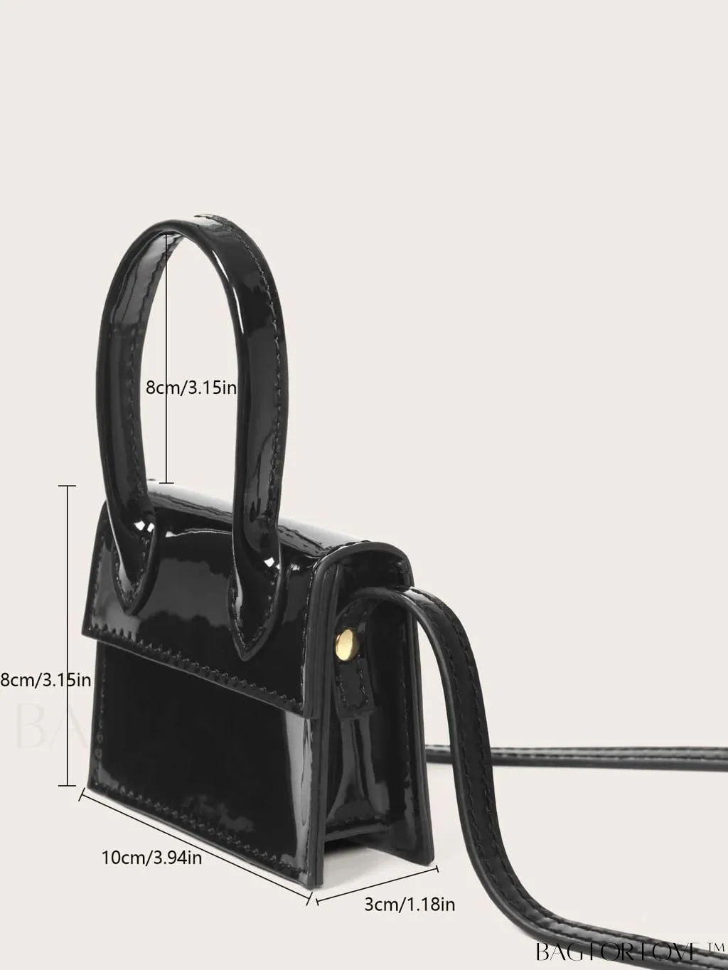 BagForLove - Compact Top Handle Satchel: Elegant & Portable