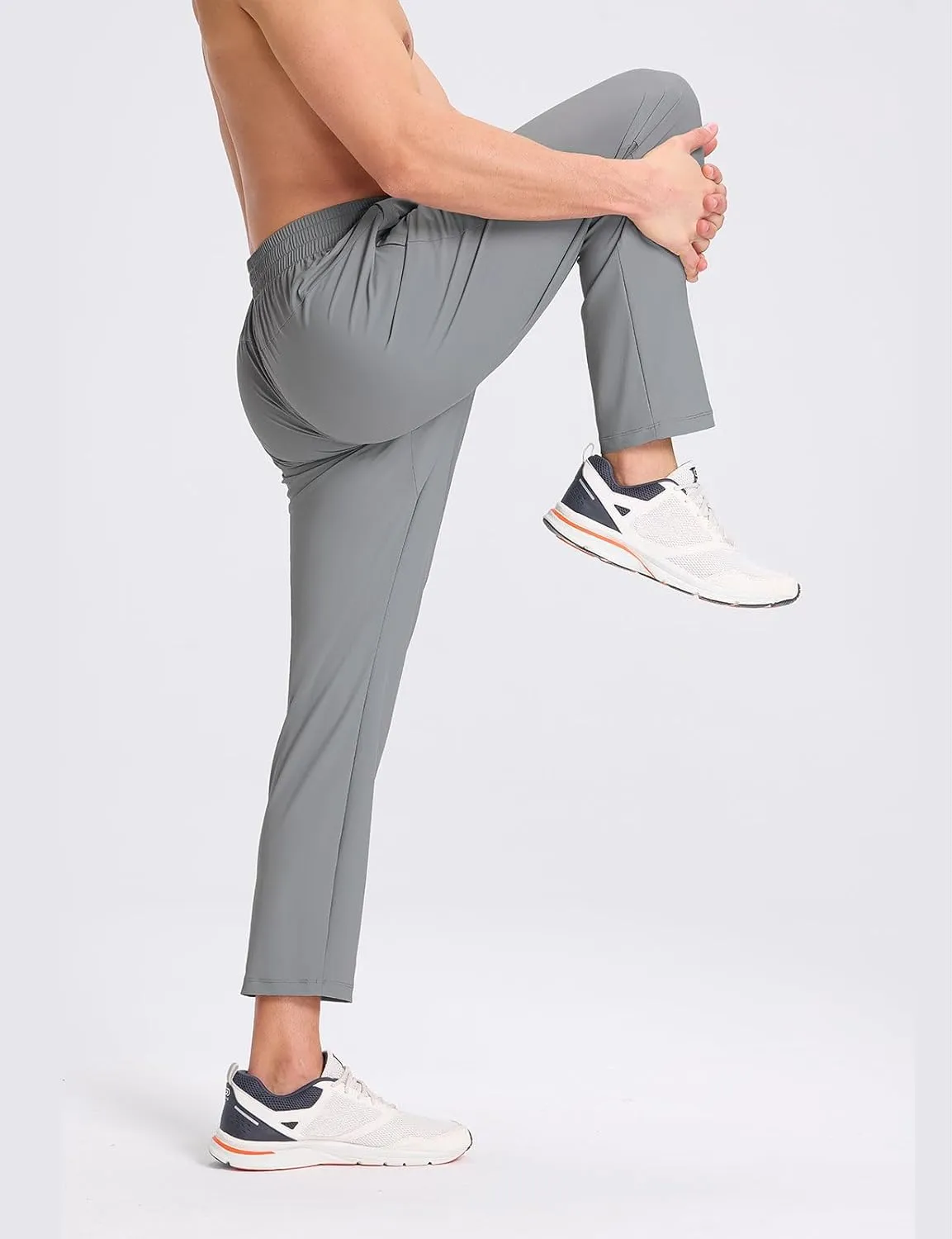 baleaf Men's Athletic Pants with Zipper Pockets Lightweight Quick Dry Tapered Sweatpants for Track, Workout, Jogging, Running