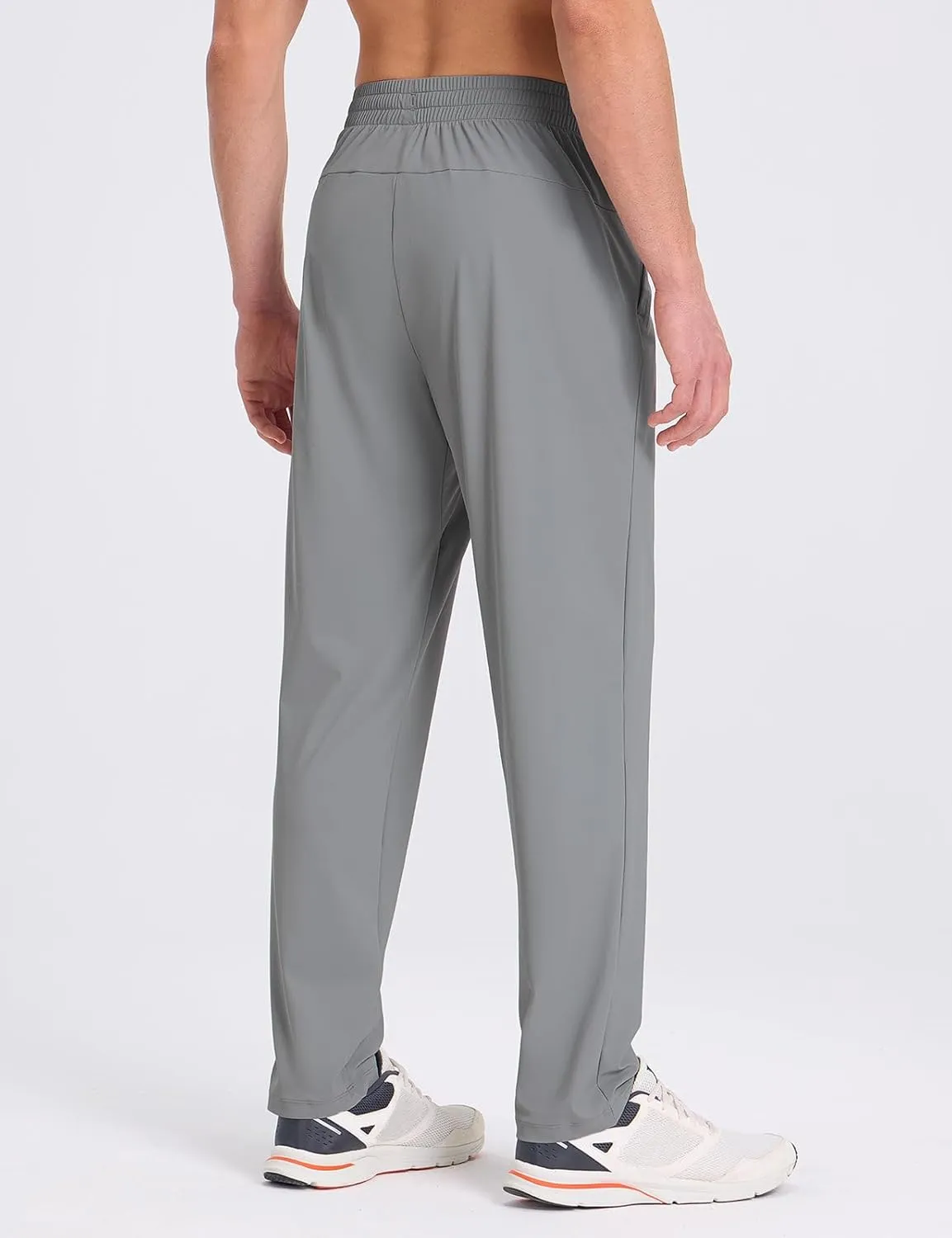 baleaf Men's Athletic Pants with Zipper Pockets Lightweight Quick Dry Tapered Sweatpants for Track, Workout, Jogging, Running