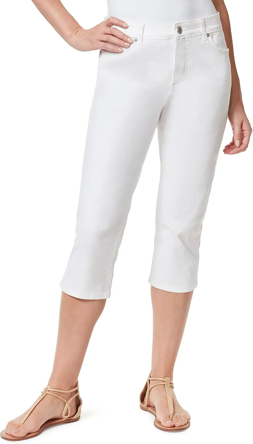 Bandolino Women's Mandie 5 Pocket High Rise Capri