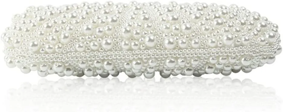 Banquet Bag Pearl Cheongsam Bag Bag Girl Handbag Bride Diagonal Cross Hand Withdrawal(D)