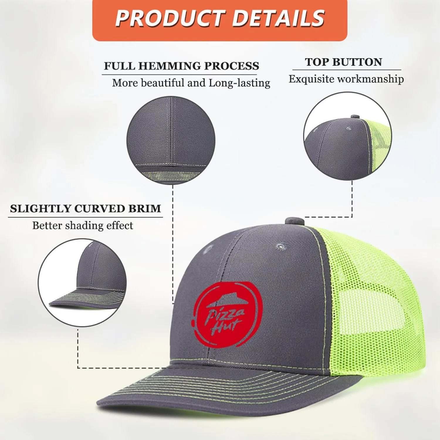 Baseball Mesh Cap Golf Dad Hat Blank Solid Color Outdoor Sun Cap for Men Women - Classic Adjustable Plain Trucker Hats
