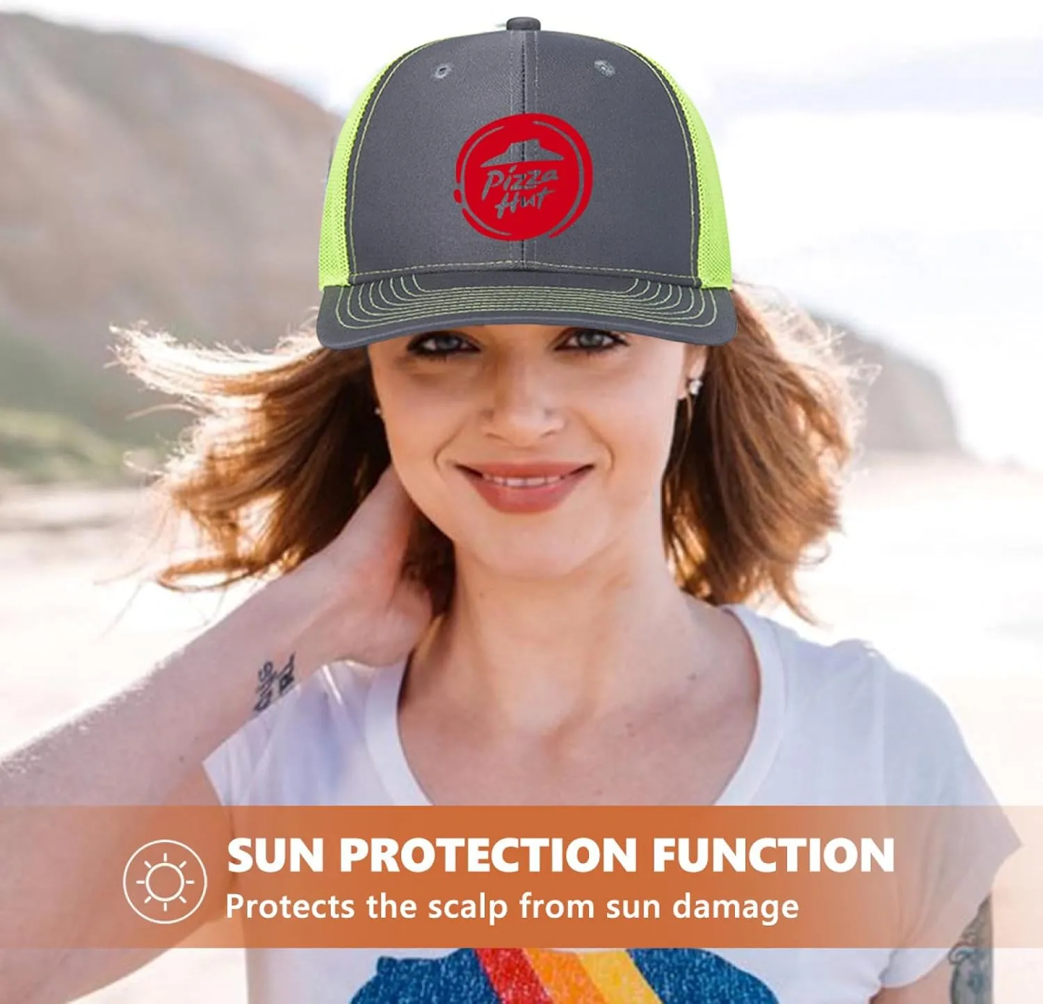 Baseball Mesh Cap Golf Dad Hat Blank Solid Color Outdoor Sun Cap for Men Women - Classic Adjustable Plain Trucker Hats