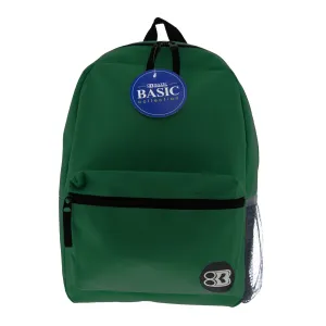 Basic 16" Green Backpack
