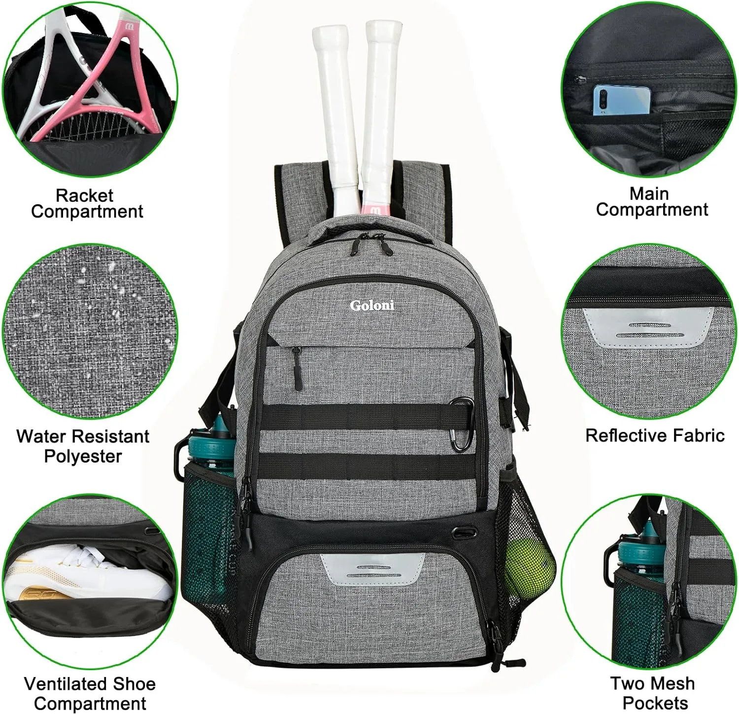Basketball Backpack for Men and Women,Sports Bag with Ball Compartment,Gym Backpack with Shoe Compartment