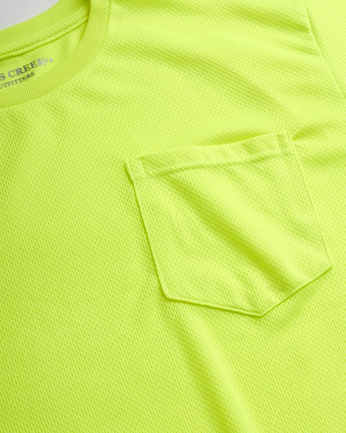 Bass Creek Outfitters Men's High Visibility Long Sleeve Shirts – 4 Pack Performance Mesh Hi Vis Construction Shirt (M-XXL)