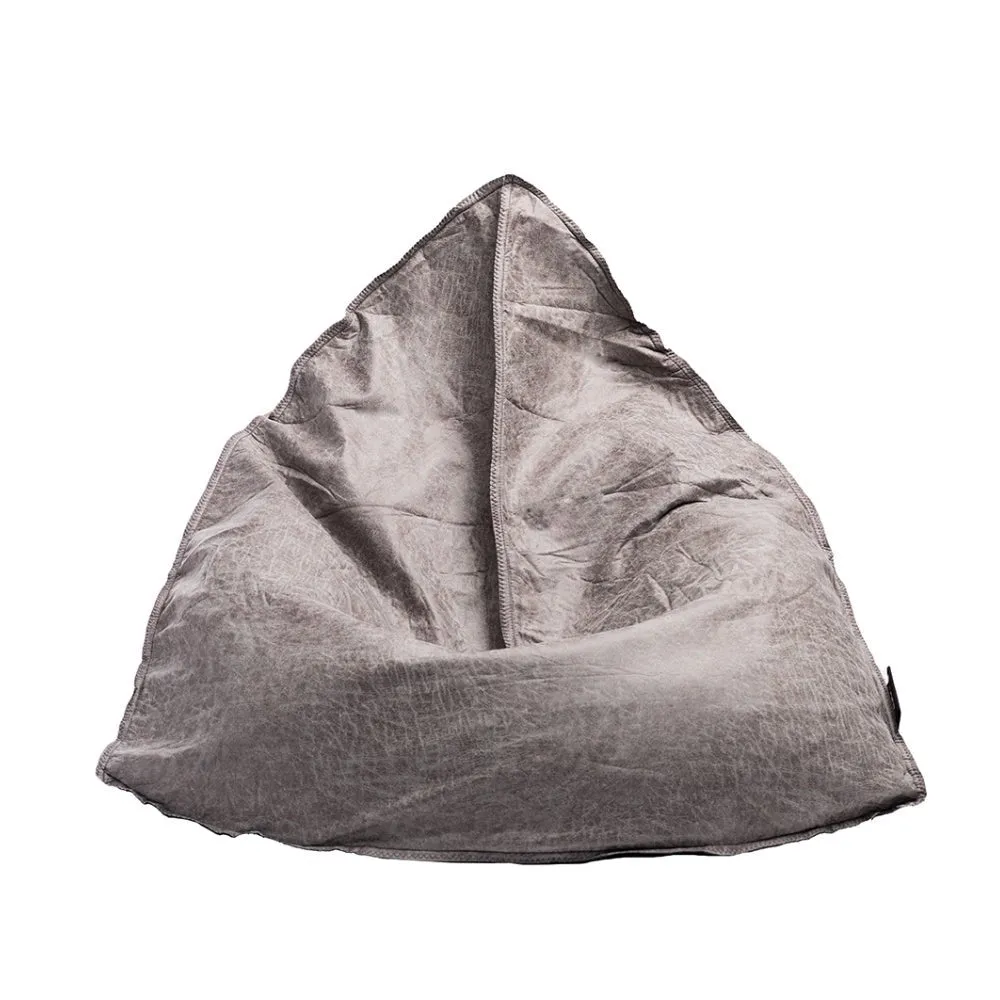 Beanz | Easy Bean | Raw Edge | Faux Leather | Light Grey
