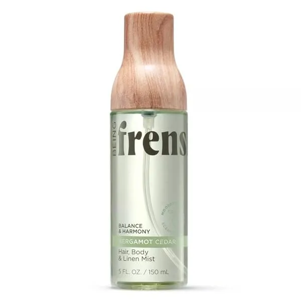 Being Frenshe Hair, Body & Linen Mist Body Spray with Essential Oils ~ Bergamot Cedar ~ (5 Fl Oz) ~ (1 Pack)