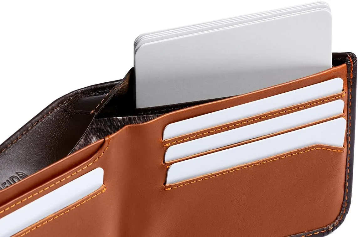 Bellroy Hide & Seek Wallet (Slim Leather Bifold Design, RFID Protected, Holds 5-12 Cards, Coin Pouch, Flat Note Section, Hidden Pocket)