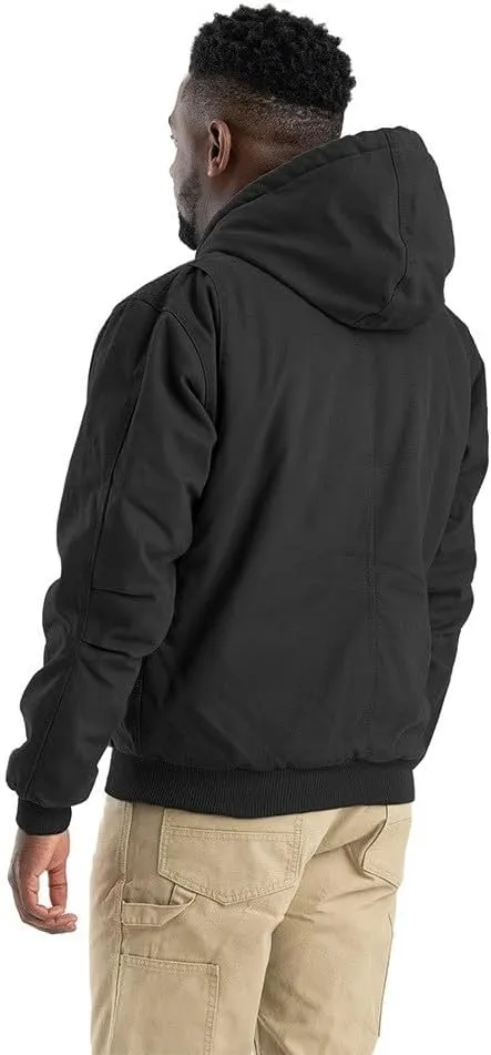 Berne Men's Heartland Washed Duck Hooded Work Jacket