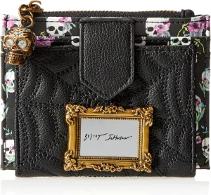 Betsey Johnson Spider Bifold Wallet, Black