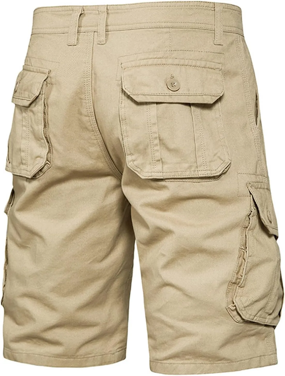 Big and Tall Sweat Shorts for Men Cotton Buckle Zipper Cargo Shorts Multi Pocket Casual Tooling Shorts Trendy Clothes