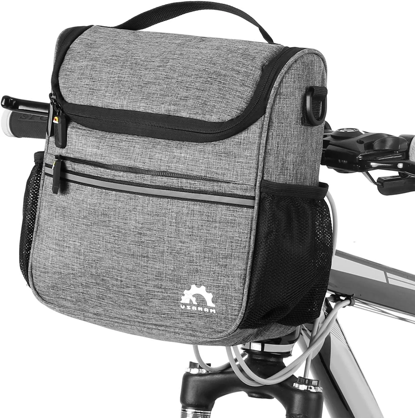 bike handlebar bag, Waterproof Bike Handlebar Insulated Cooler Bag Front Bag Mountain Road Bicycle Cycling Handlebar Basket Bag Pannier Shoulder Bag