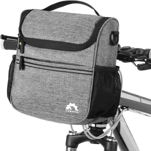 bike handlebar bag, Waterproof Bike Handlebar Insulated Cooler Bag Front Bag Mountain Road Bicycle Cycling Handlebar Basket Bag Pannier Shoulder Bag