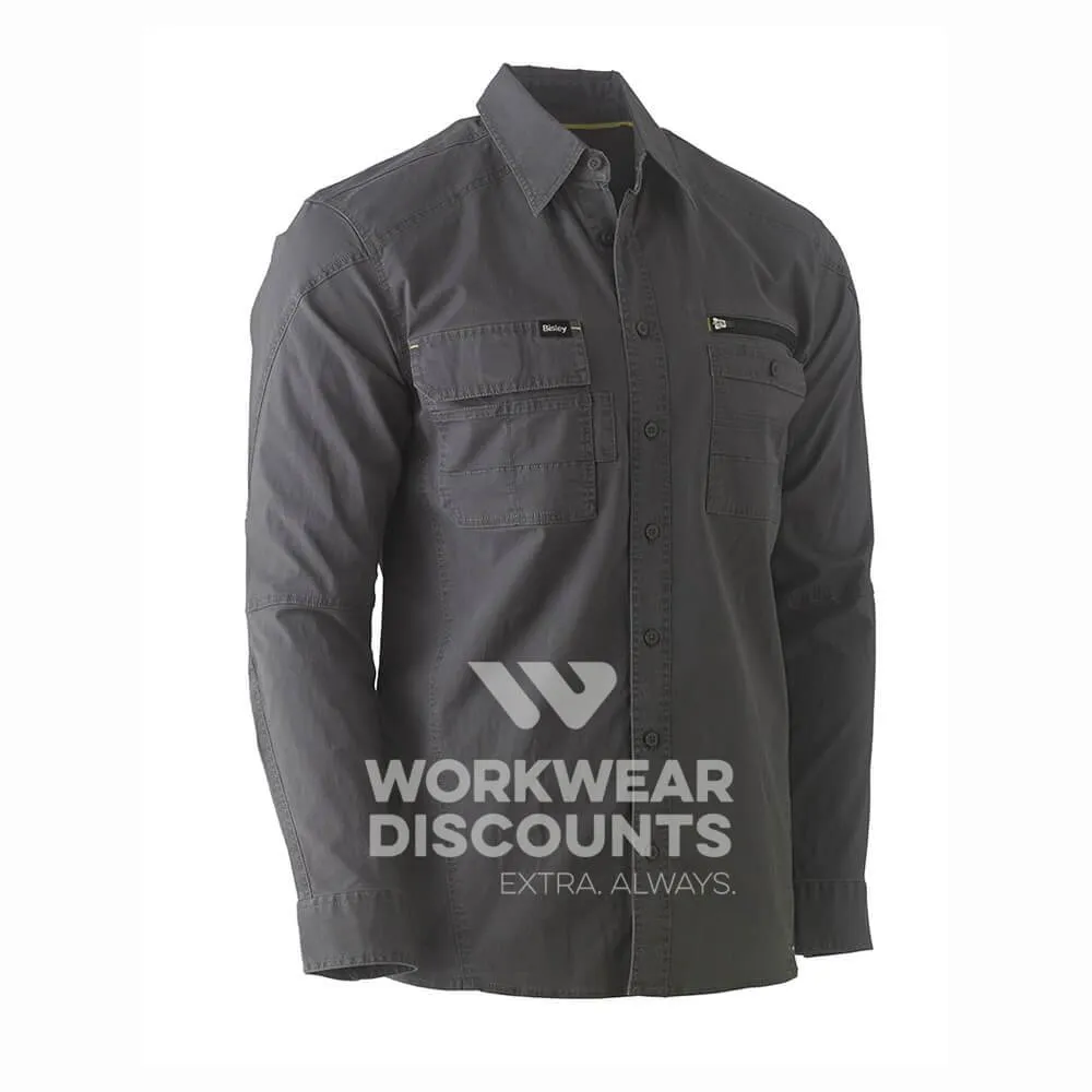Bisley BS6144 Flex & Move Utility Work Shirt Long Sleeve