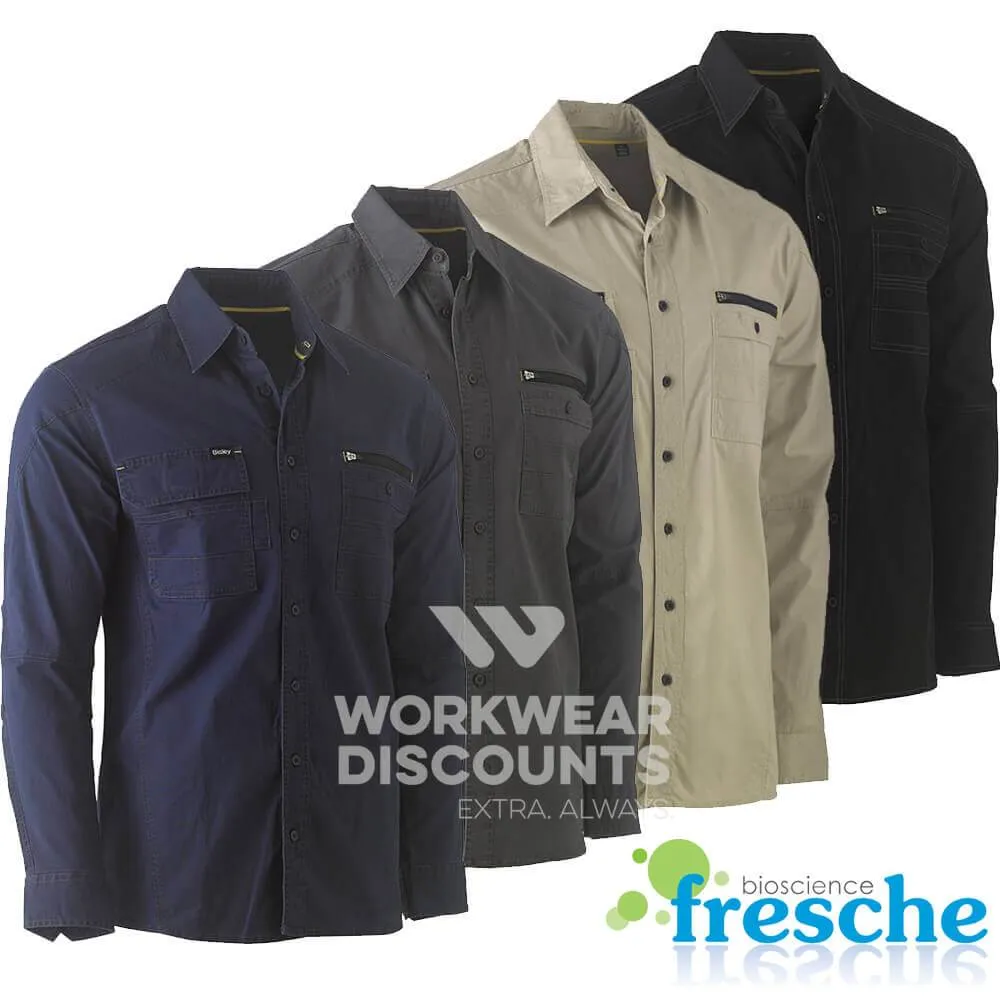 Bisley BS6144 Flex & Move Utility Work Shirt Long Sleeve