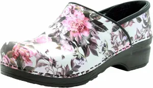 BJORK Swedish Comfort Women's Professional Printed Leather Clogs