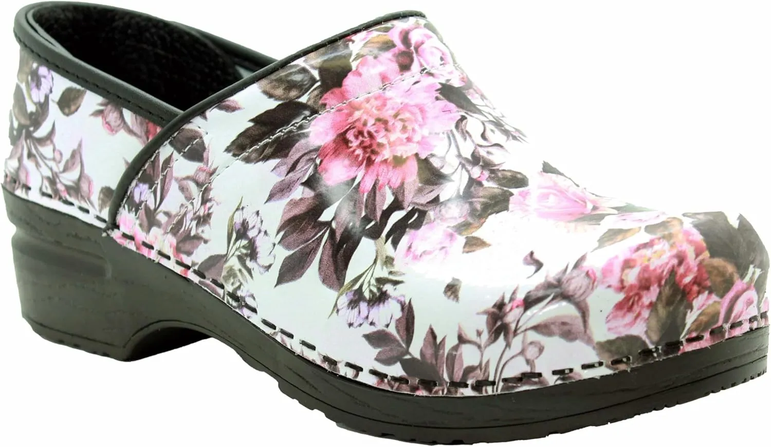 BJORK Swedish Comfort Women's Professional Printed Leather Clogs
