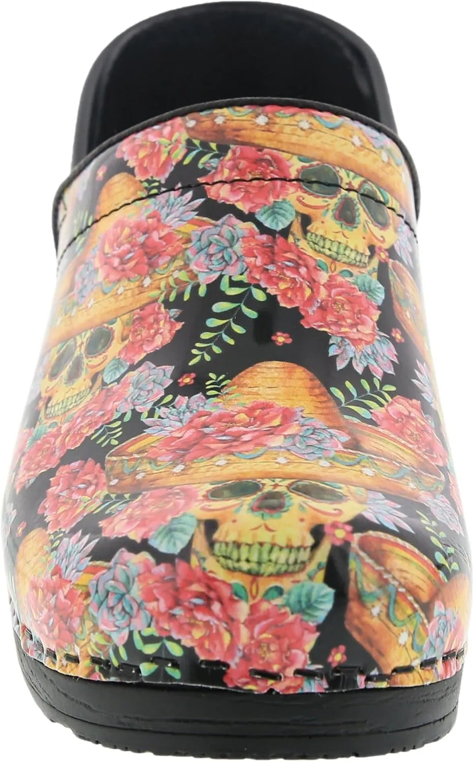 BJORK Swedish Comfort Women's Professional Printed Leather Clogs