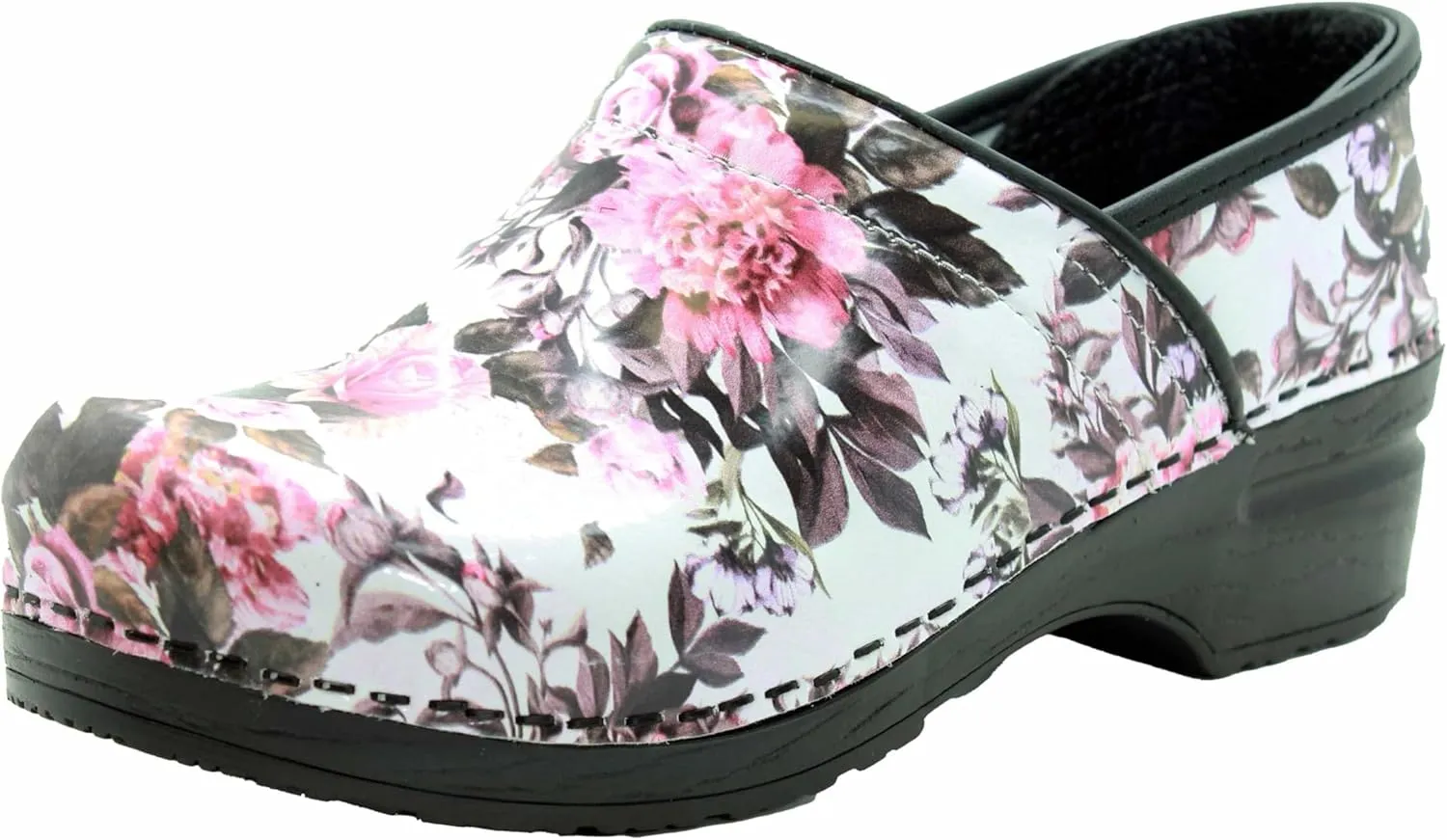 BJORK Swedish Comfort Women's Professional Printed Leather Clogs