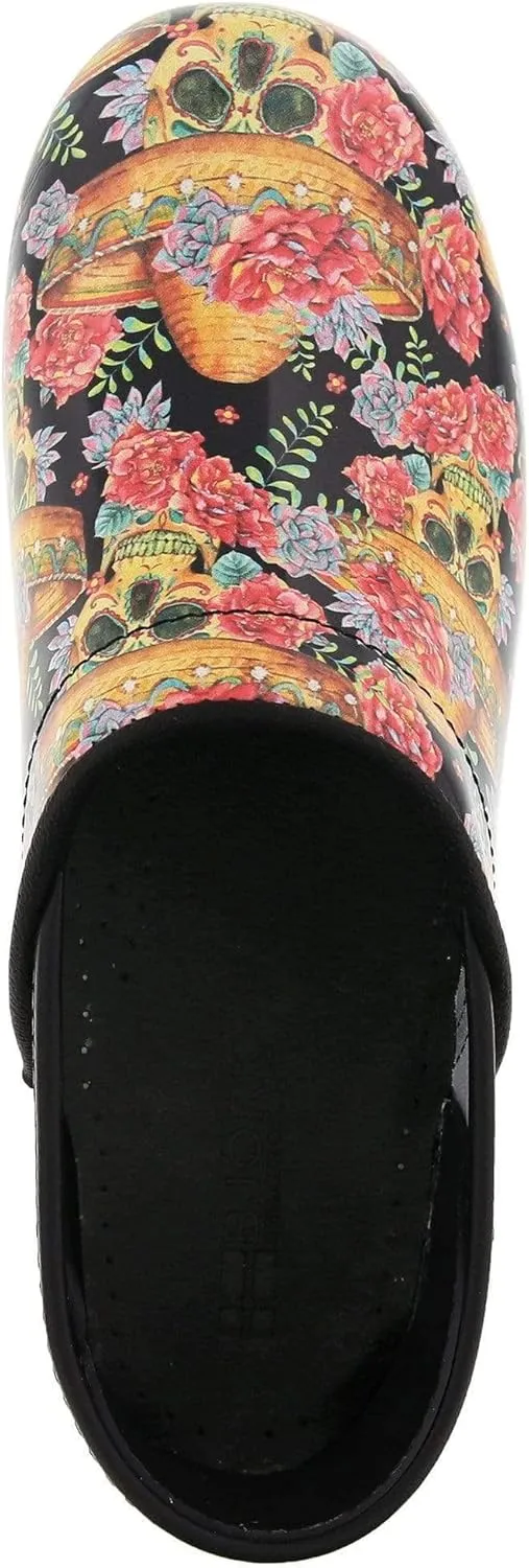 BJORK Swedish Comfort Women's Professional Printed Leather Clogs