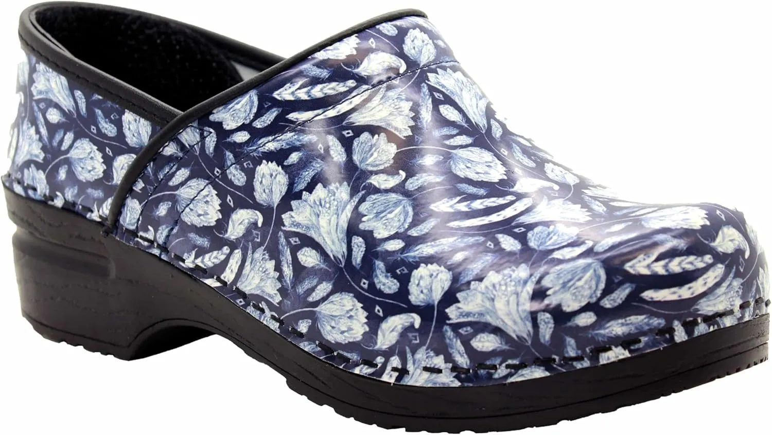 BJORK Swedish Comfort Women's Professional Printed Leather Clogs