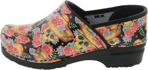 BJORK Swedish Comfort Women's Professional Printed Leather Clogs