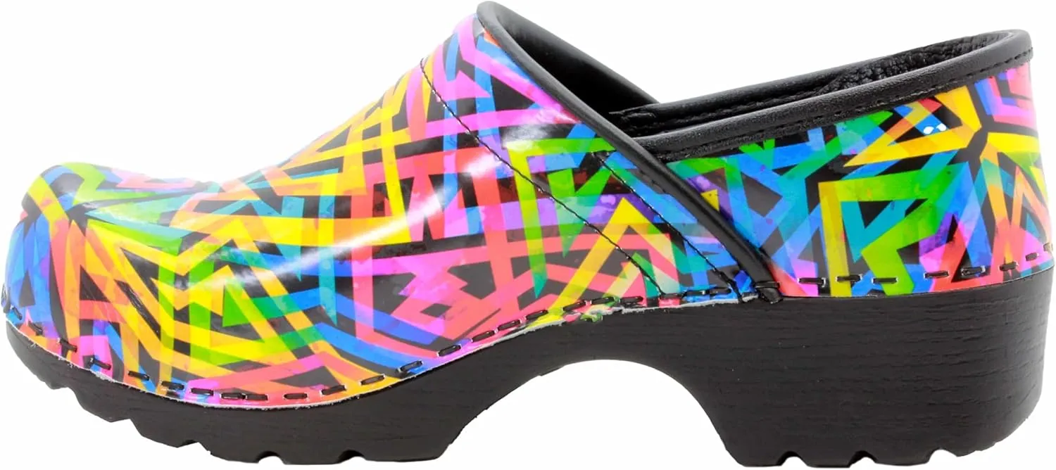 Bjork Women's Swedish Professional Leather Clogs