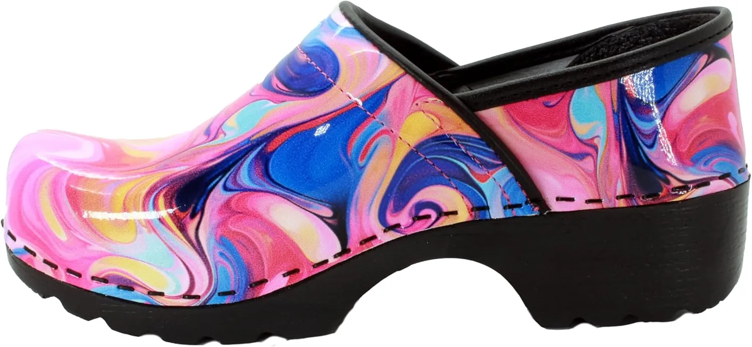 Bjork Women's Swedish Professional Leather Clogs