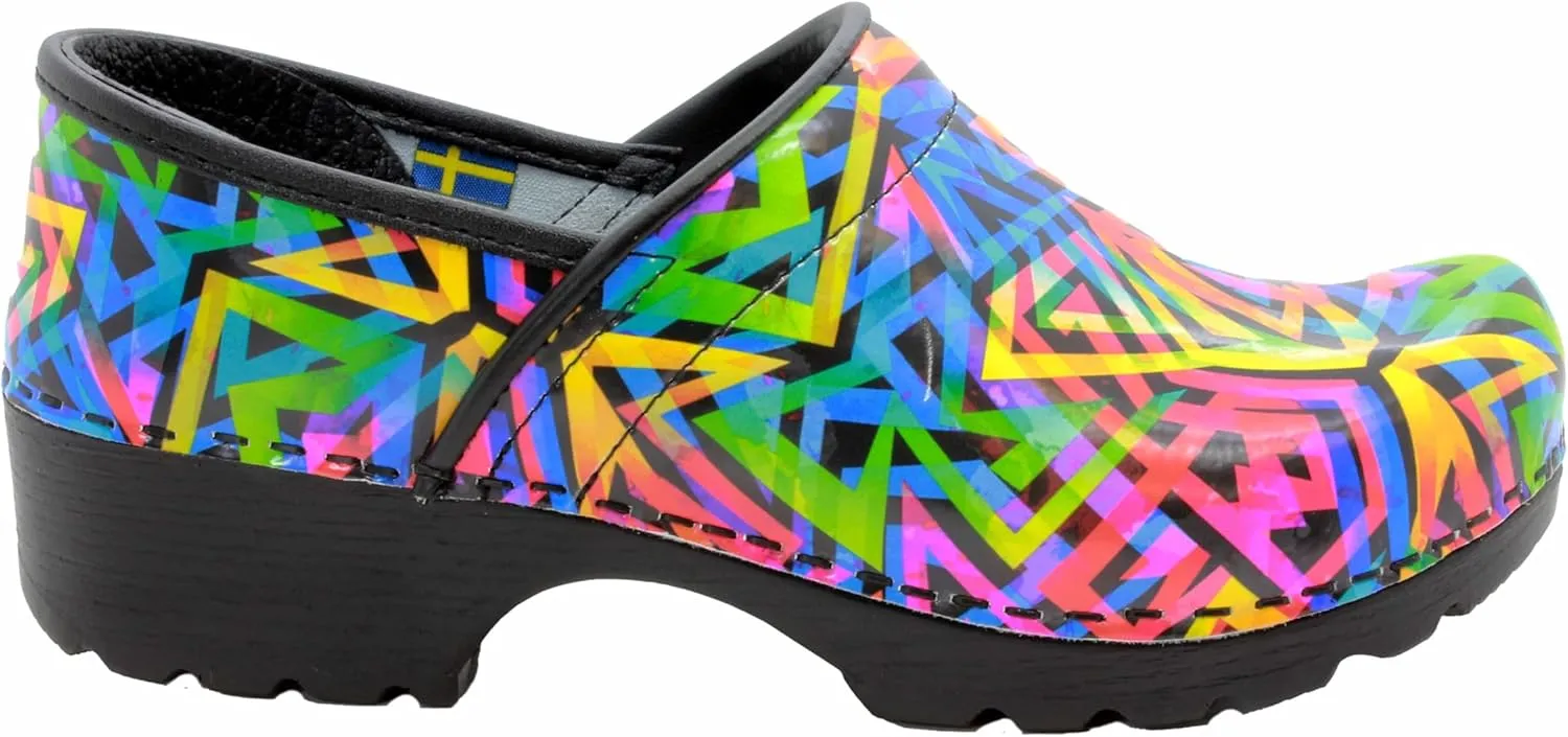 Bjork Women's Swedish Professional Leather Clogs