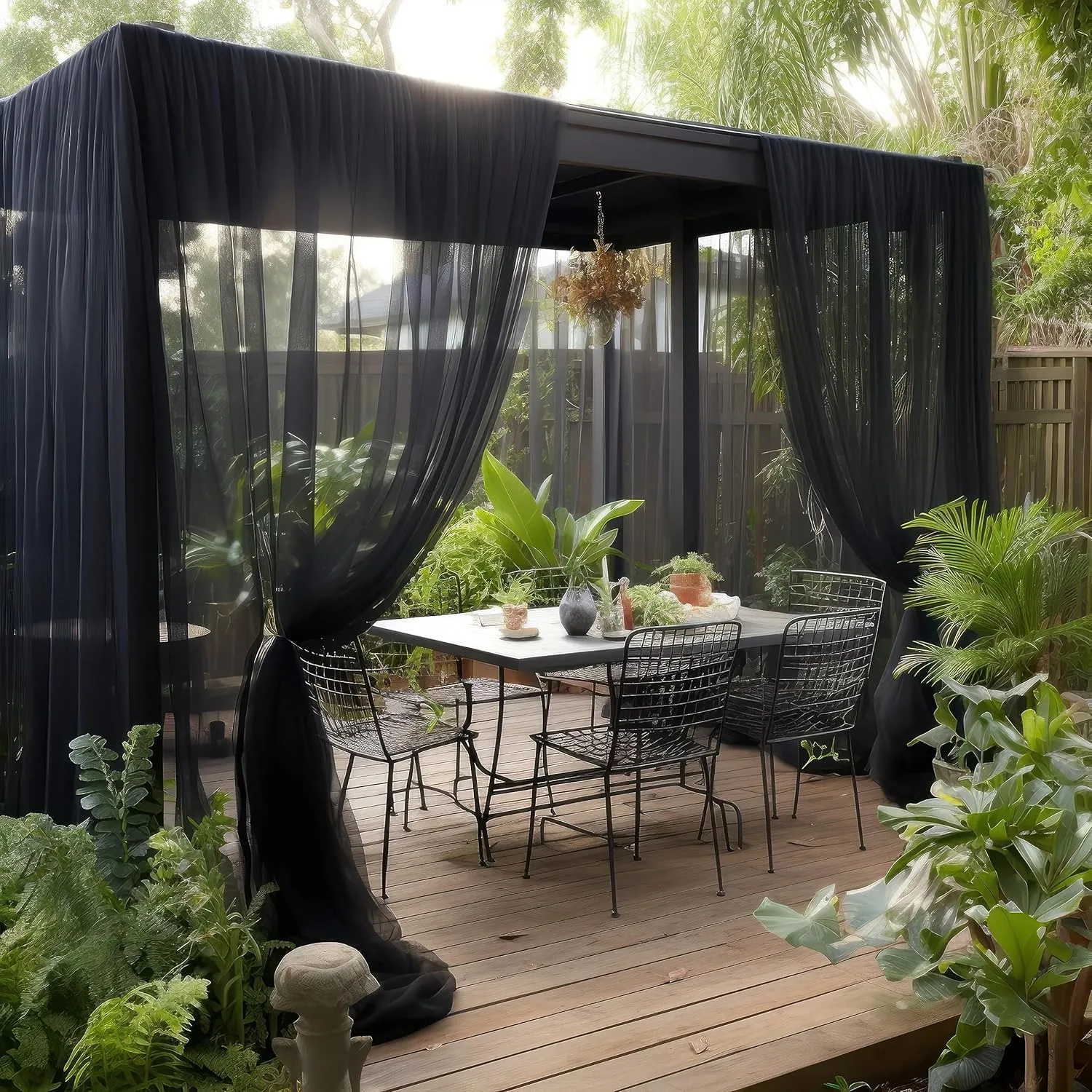 Black DIY Mosquito Net Fabric | 10x20 FT Netting 2 Pack | Insect Cover for Garden, Patio, Outdoor & Windows | Multiple Sizes in Black, White & Green | Raised Bed Screen Mesh Barrier