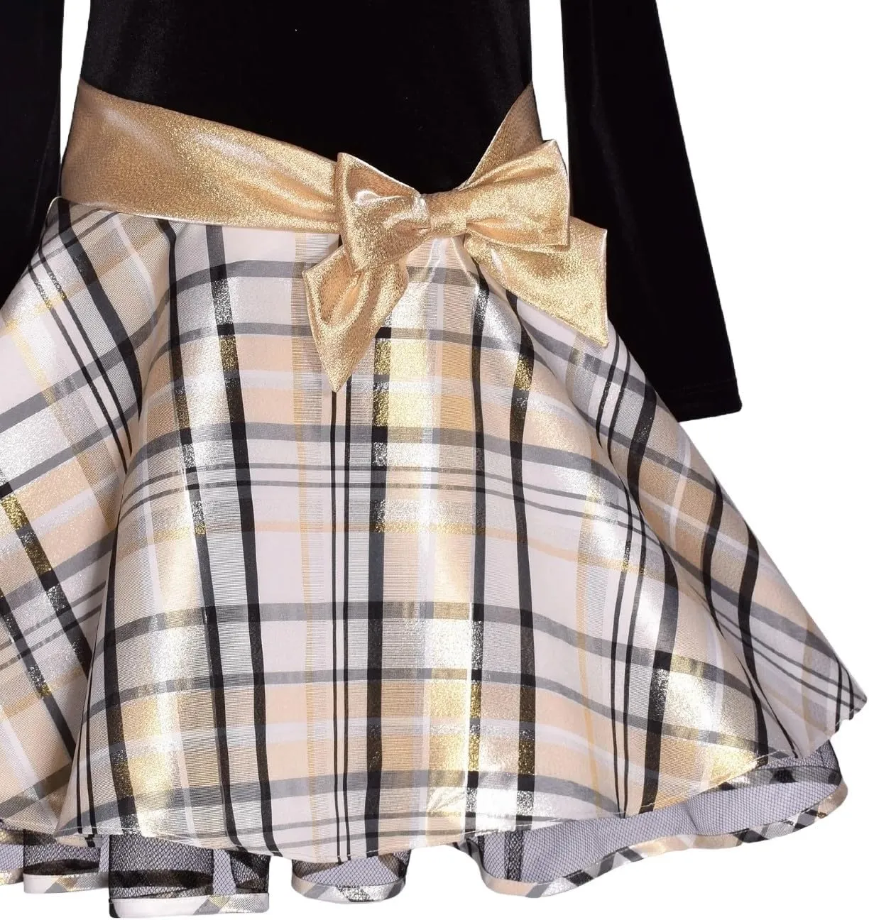 Bonnie Jean Girl's Drop Waist Holiday Christmas Dress