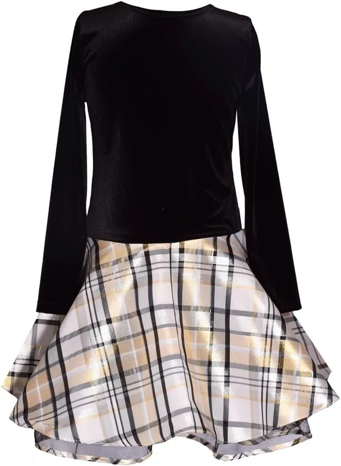 Bonnie Jean Girl's Drop Waist Holiday Christmas Dress