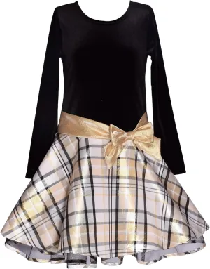 Bonnie Jean Girl's Drop Waist Holiday Christmas Dress