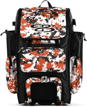 Boombah Superpack Hybrid Rolling Bat Bag Digital Camo - Multiple Colors - Wheeled & Backpack Version