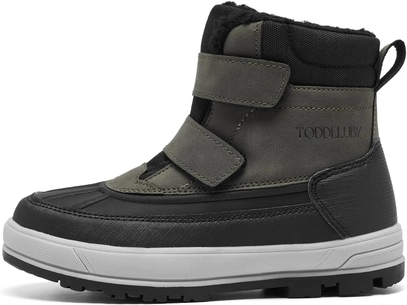 Boys Girls Snow Boots Faux Fur Lined Winter Ankle Boots Outdoor Waterproof Slip Resistant Comfortable Cold Weather Boots Little Kid/Big Kid