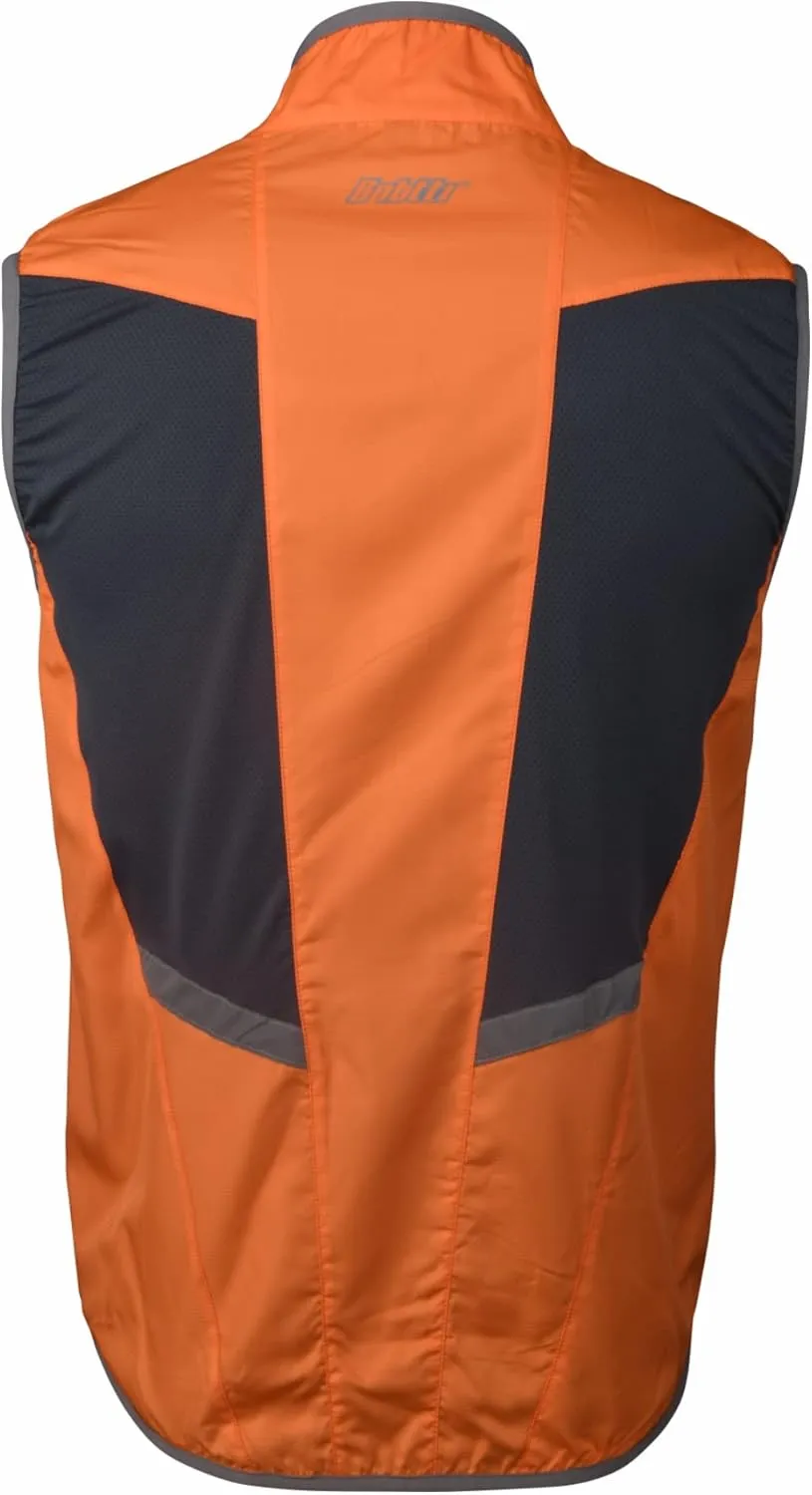 bpbtti Men's Cycling Running Vest Sleeveless Windbreakers With Two side Pockets(2.0) - Windproof, Breathable and Reflective