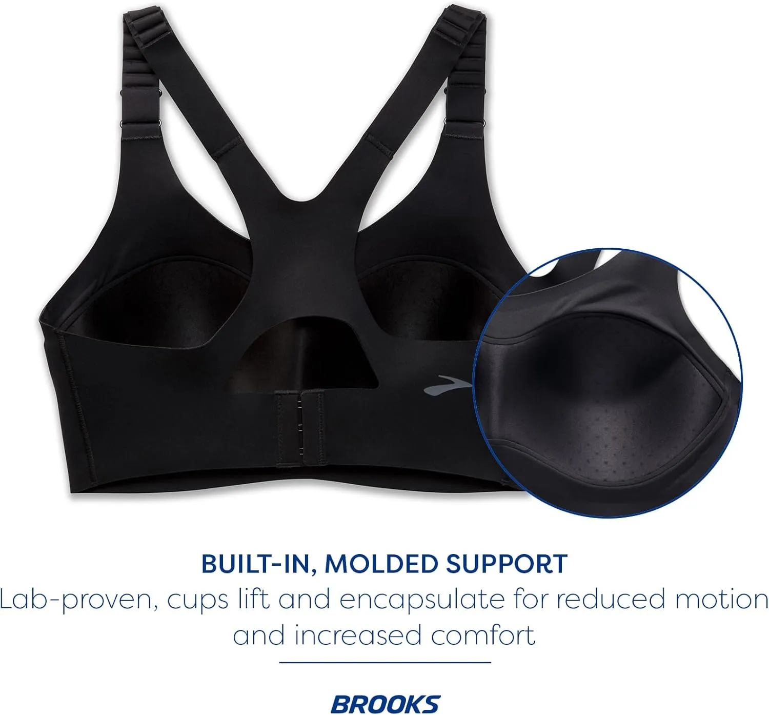 Brooks Women's Racerback 2.0 Sports Bra for High Impact Running, Workouts & Sports with Maximum Support
