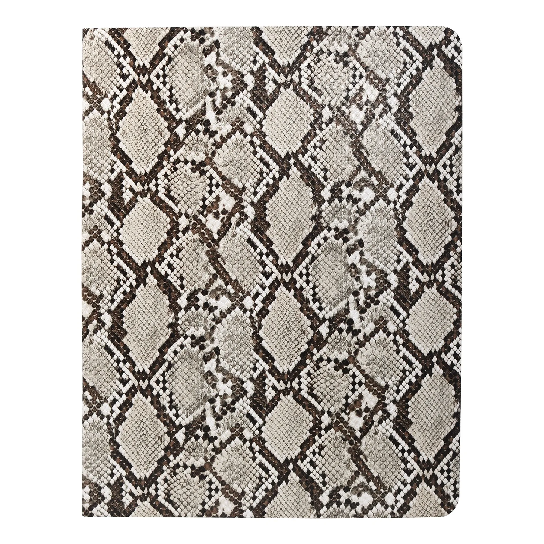 Business Padfolio File Folder,  Snake Texture PU Leather Portfolio Organizer Case with Clipboard and Document Pocket