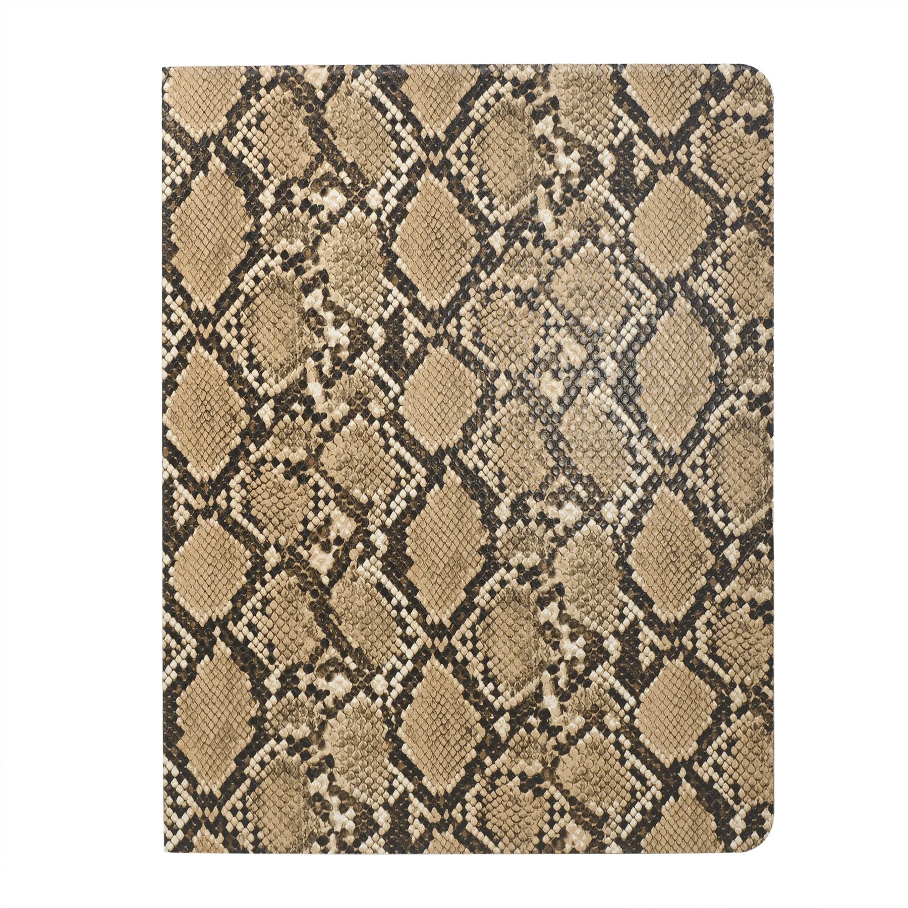 Business Padfolio File Folder,  Snake Texture PU Leather Portfolio Organizer Case with Clipboard and Document Pocket