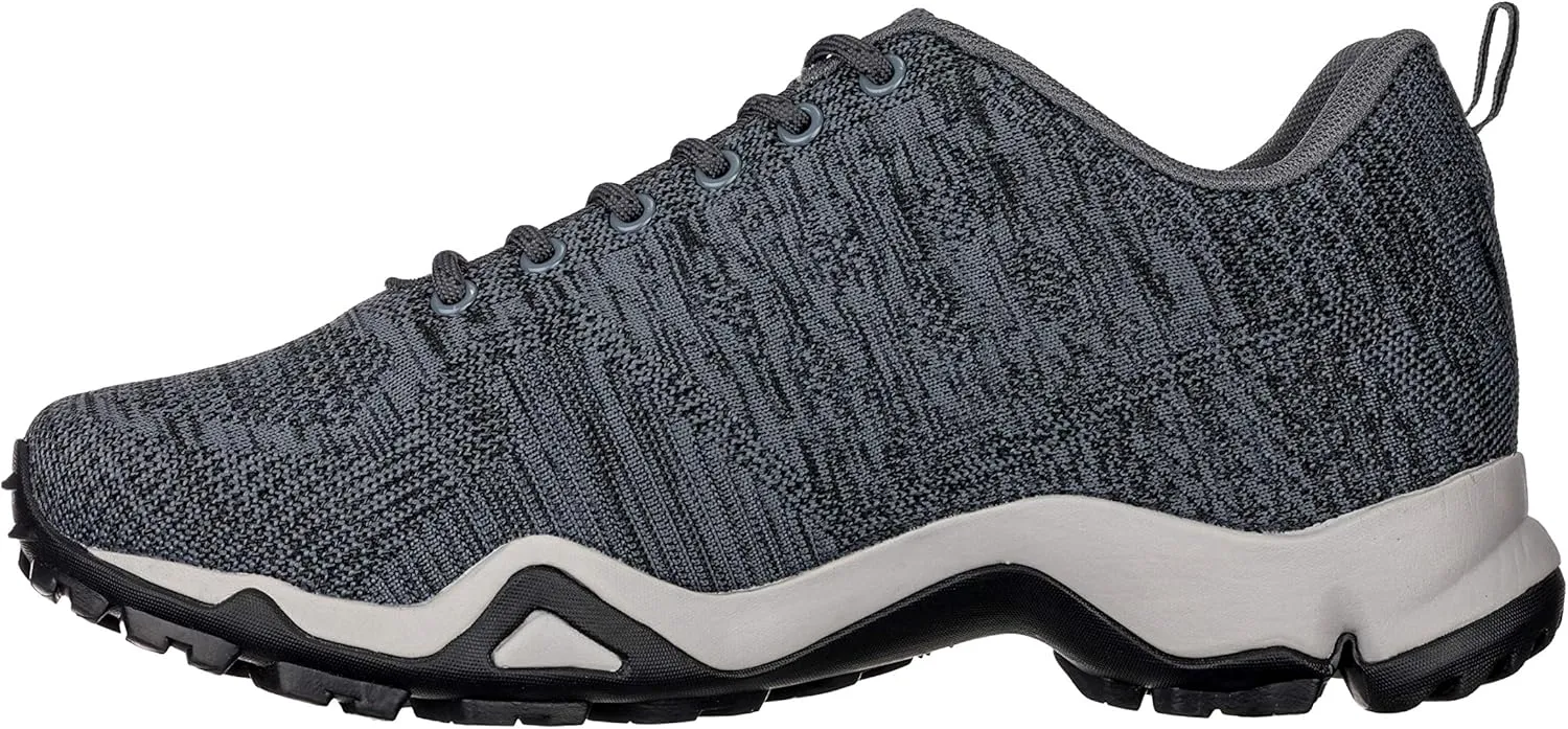 CALTO Men's Invisible Height Increasing Elevator Shoes - Grey Super Lightweight Sporty Sneakers - 2.4 Inches Taller - Q104 - Size 12 D(M) US