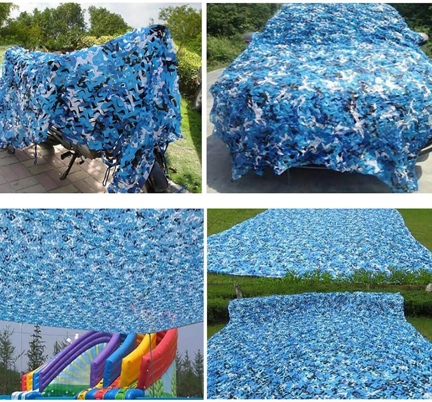 Camouflage Netting Camo Net Hunting Blinds for Shooting Party Decoration Photograph Car Cover Sunshade Camo Tarp Camp Netting (2/3/4/5/6/7/8/9/10M)