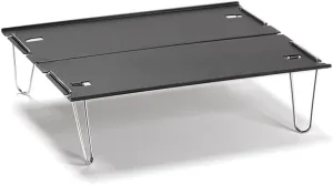 Camping Table Ultralight Mini Folding Table Aluminum Outdoor Camping Tourist Travel Hiking Picnic Household Portable Desk Foldable and Lightweight Camping Table