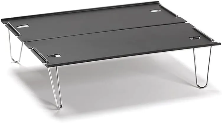 Camping Table Ultralight Mini Folding Table Aluminum Outdoor Camping Tourist Travel Hiking Picnic Household Portable Desk Foldable and Lightweight Camping Table