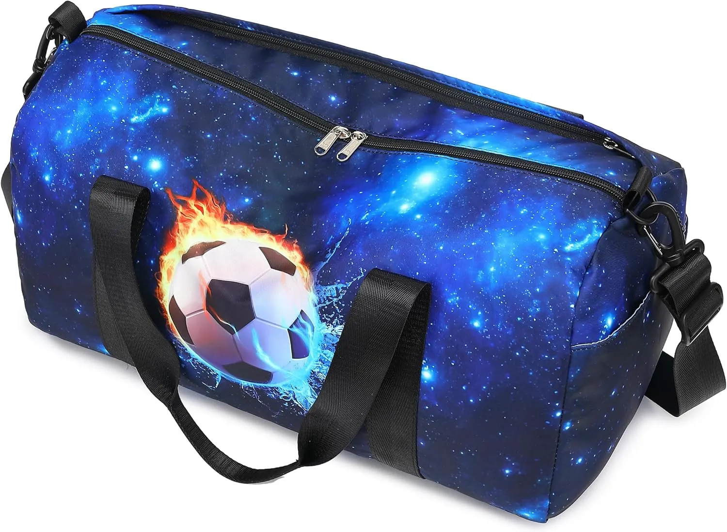 CAMTOP Kids Duffel Bag Overnight Bag for Boys Small Soccer Duffle bag Carry-On Tote for Sport Travel Gym