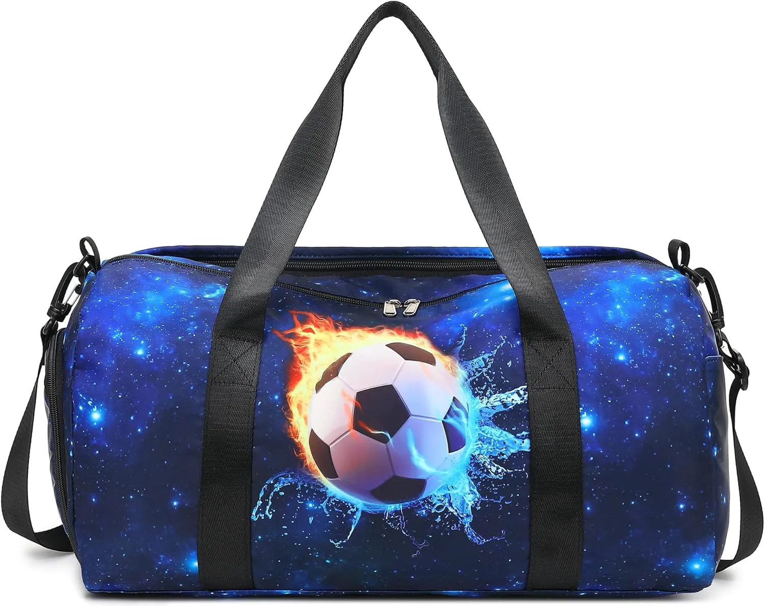 CAMTOP Kids Duffel Bag Overnight Bag for Boys Small Soccer Duffle bag Carry-On Tote for Sport Travel Gym